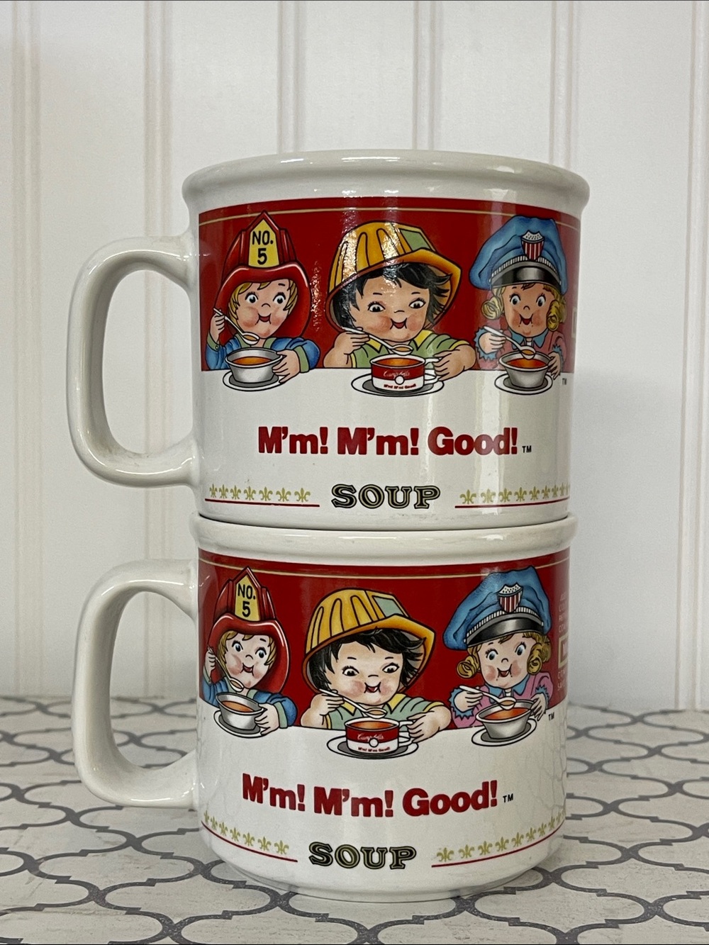 90’s Campbell’s Soup Mugs - Set of 2 M’m! M’m! Good!